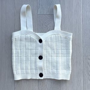 Intermix knit tank size P, cream